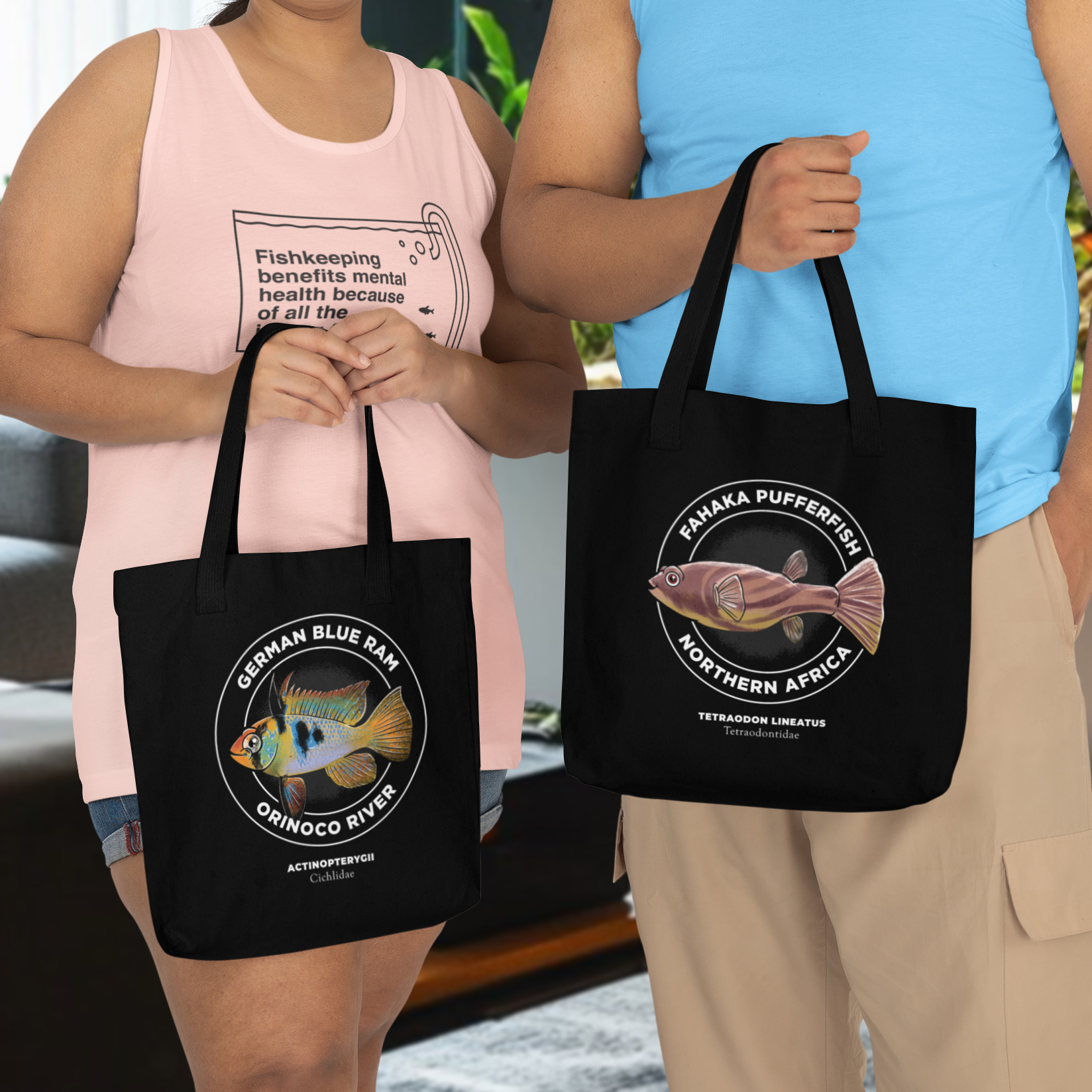 Fin Print Totes